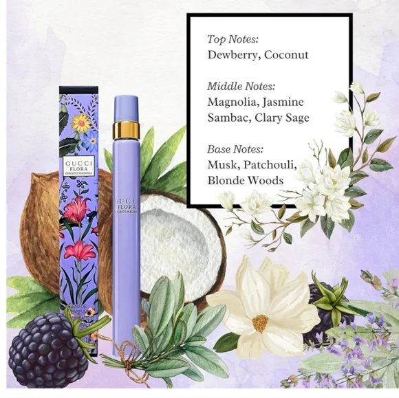 NWT Gucci Flora Gorgeous Magnolia Travel Perfume 10ml - Picture 3 of 7